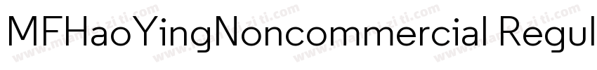 MFHaoYingNoncommercial Regular字体转换